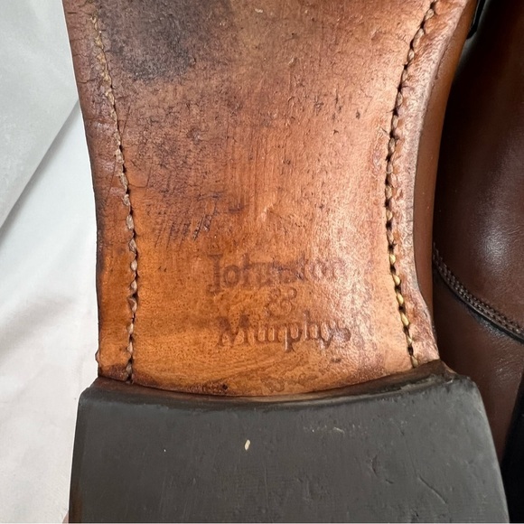 Johnston & Murphy Tan Tumbled Full Grain Hawthorn Cap Toe main image 9